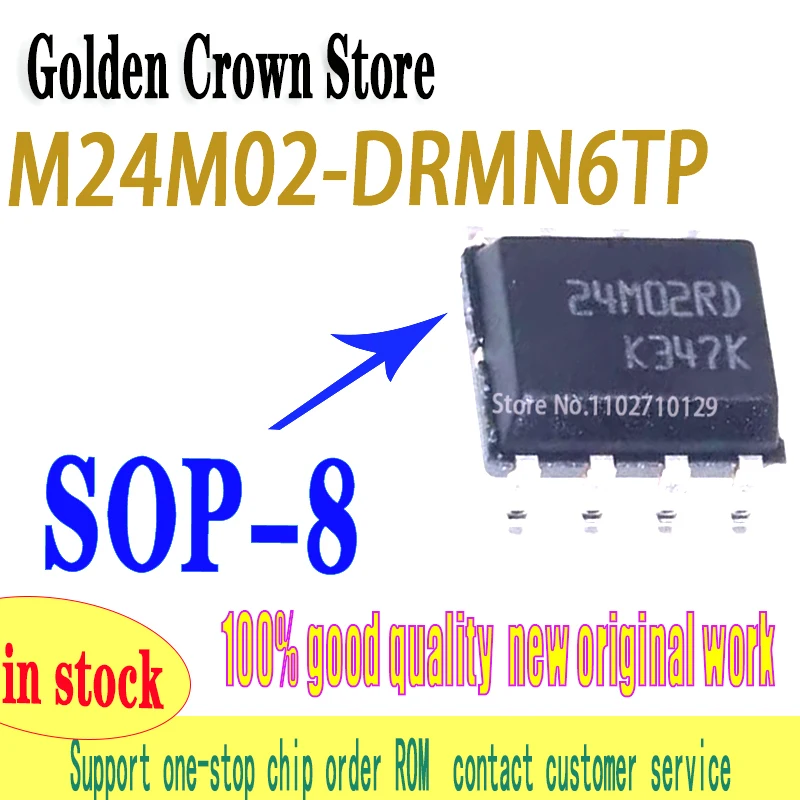 24M02RD 10pcs/lot   M24M02-DRMN6TP M24M02-DRMN6 M24M02  M41T56M6F M41T56 SOP-8