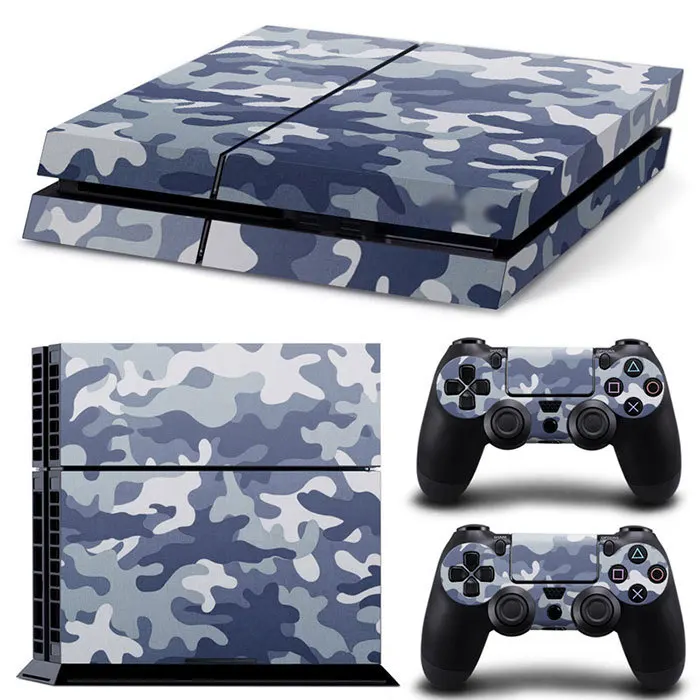 Digital Camouflage Skin for PS4 Military Tactical Theme Anti-Bubble PVC & Scratch-Resistant Matte Coating Console+Controller Set