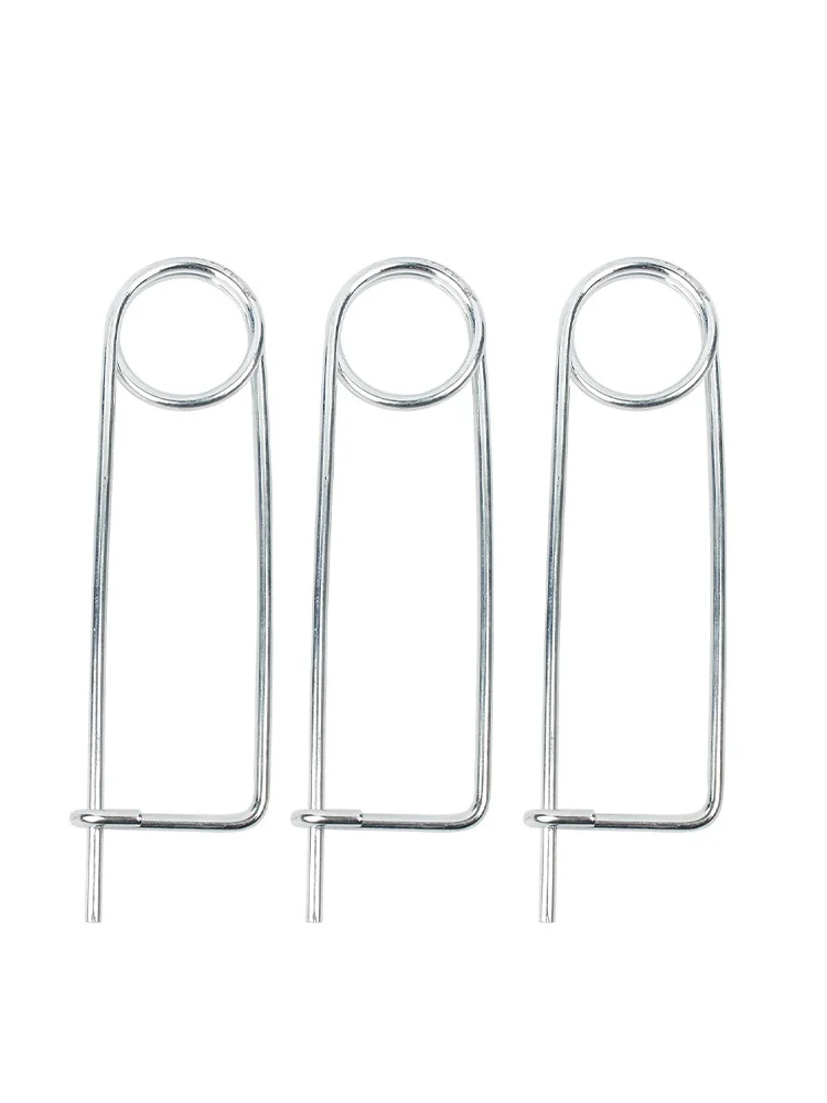 หมุดสปริงเหล็กชุบสังกะสีรูปเข็มกลัด สำหรับยึดติดในฟาร์ม สวน และสนามหญ้า