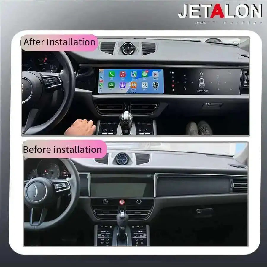 For Porsche Macan 2018-2024 Pcm 5.0 12.3inch Dual Screen Radio Android Auto Car GPS Multimedia Video Player Head Unit Carplay