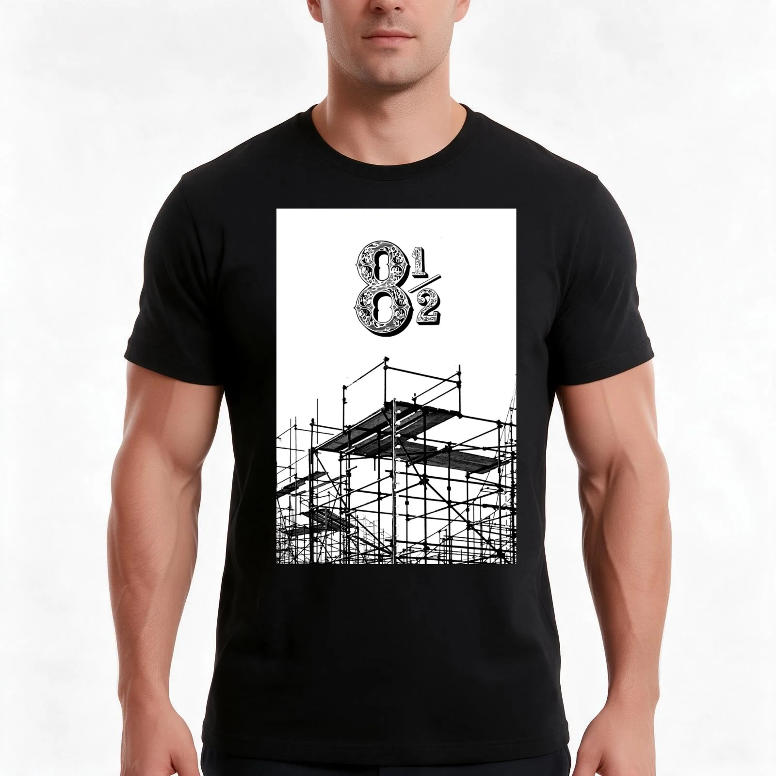 8 and a half movie by Federico Fellini T-Shirt Summer Casual Cotton Tee Oversized Streetwear Tops Vintage Graphic Print