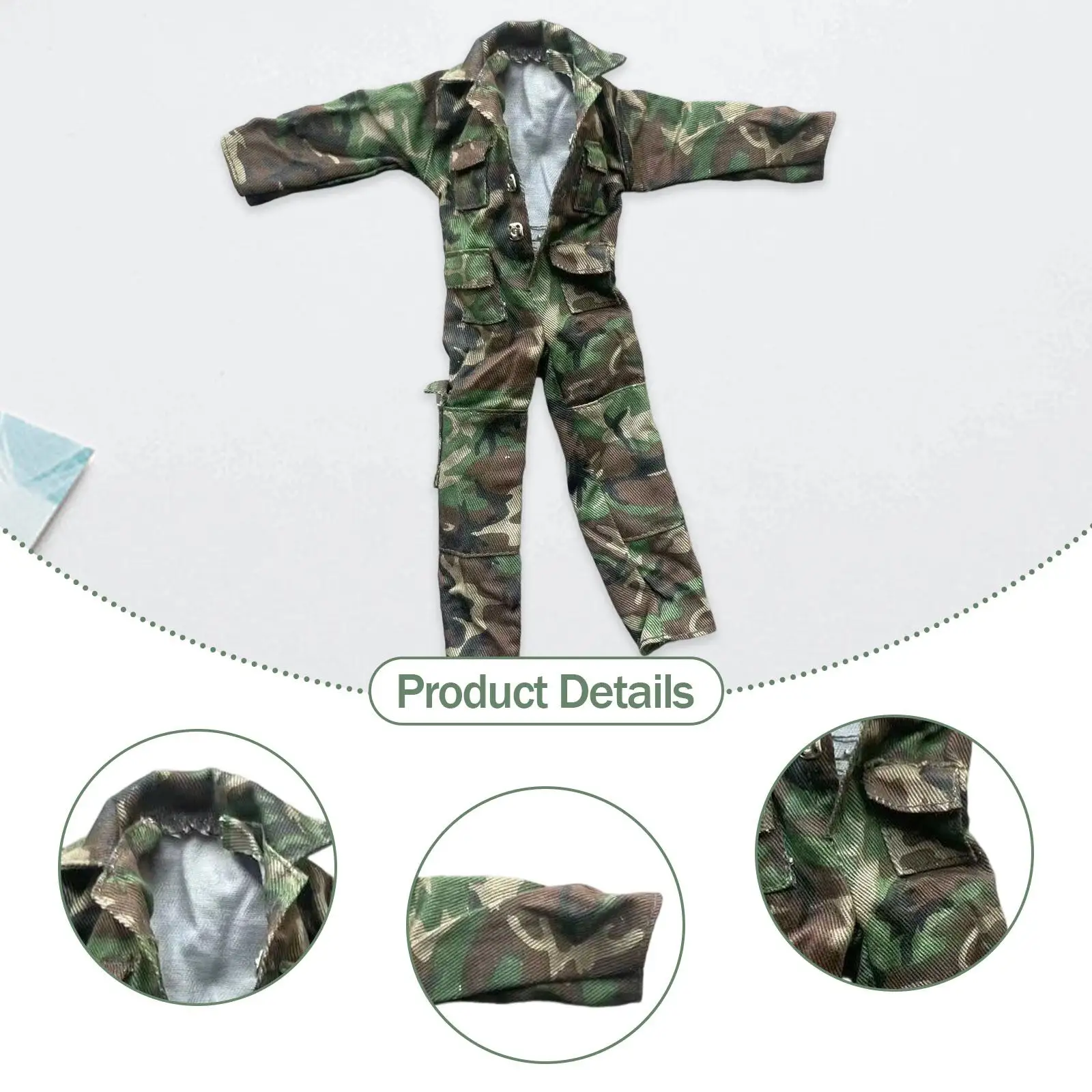 Vêtements de figurines d'action 1:6, vêtements miniatures, combinaison en tissu, uniforme de poupée, accessoires de Costume pour corps masculin de 12 pouces