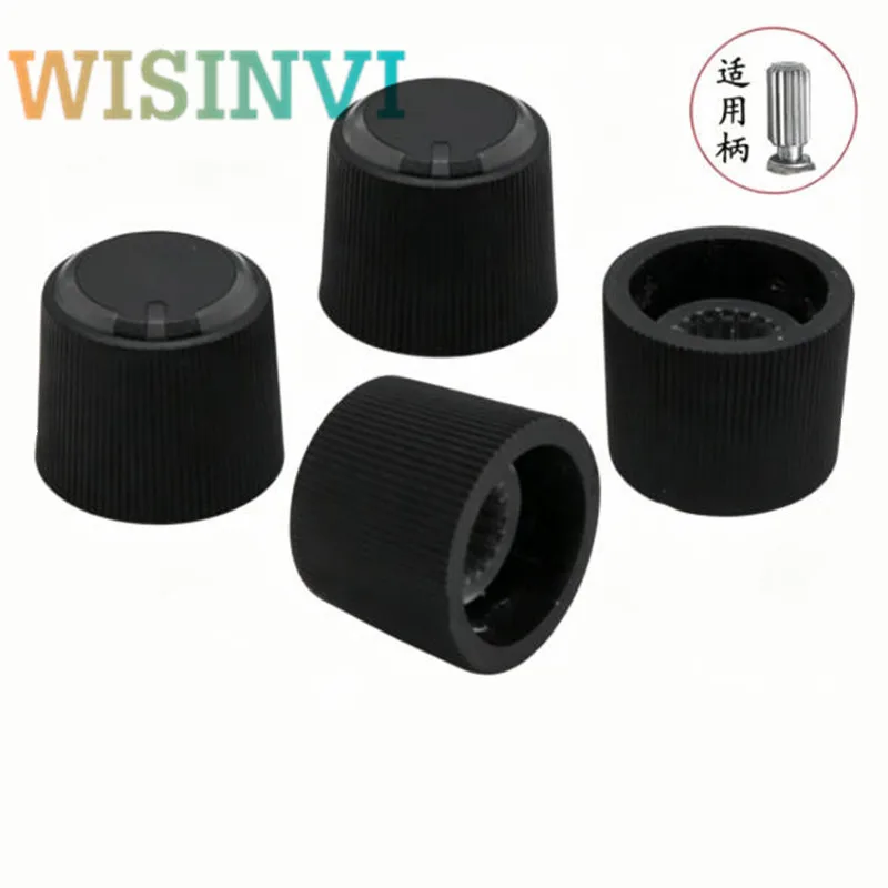10pcs 15X12.5mm Light Transparent Plastic Knob 6mm flower axi Light Guide Rotary Knob Audio Amplifier Mixer Volume Control Knobs