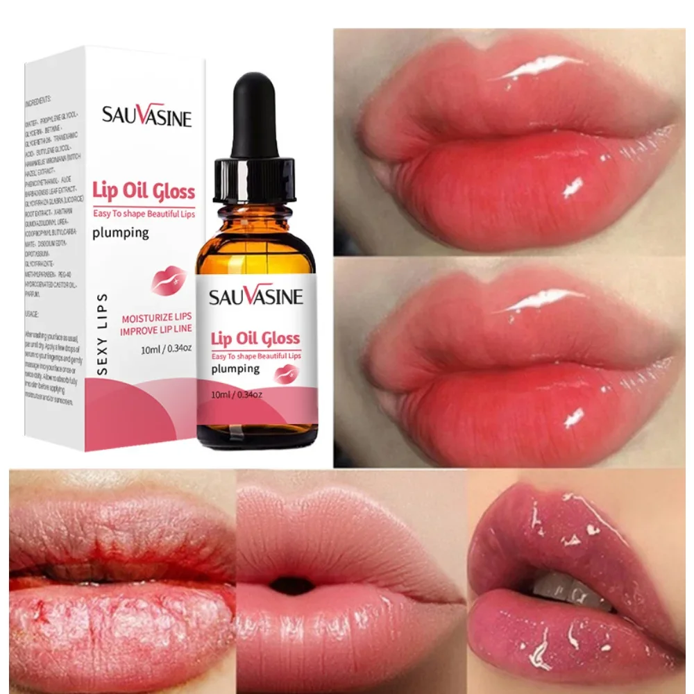 Instant Volumising Lips Serum Plump Gloss Lips Reduce Fine Lines Moisturizing Lip Oil Sexy Enhancement Lip Care Essence 10ML