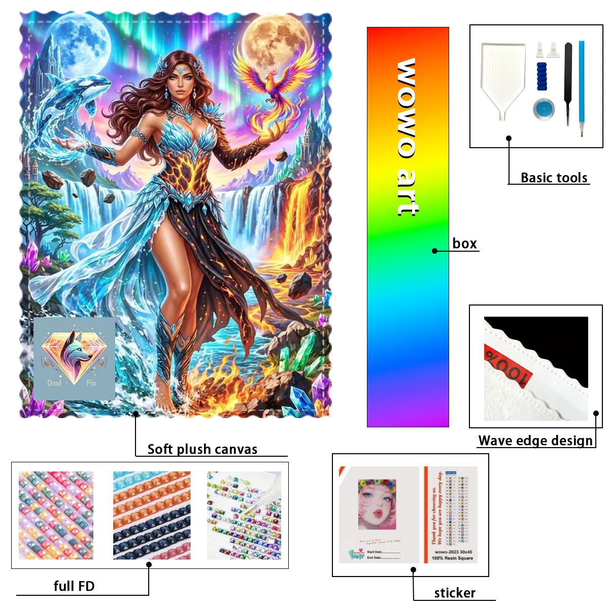 【piu-diamond-art】diosa-del-delfin-y-la-fenix-100-resin-fd-ab-cr-diamond-stamping-kit-perfect-masterpiece-worth-buying