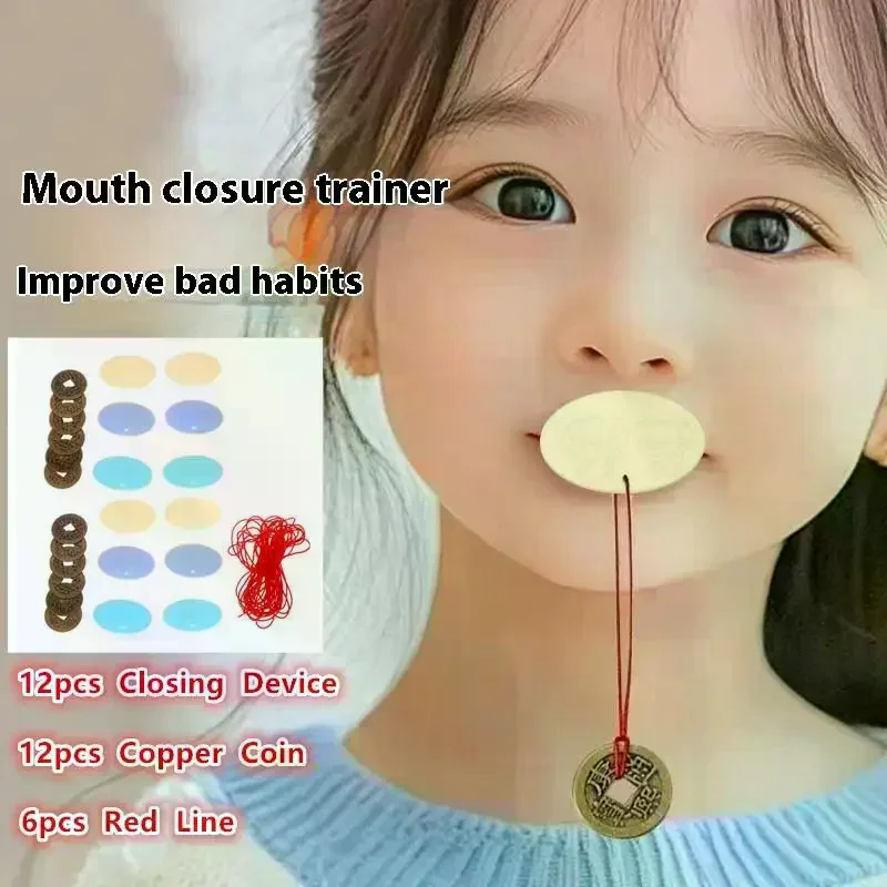 Sleep Mouth Breathing Correction Sleep Convex Lip Muscle Training Device Set Oral Muscle Trainer Exercise Set Tools Children's