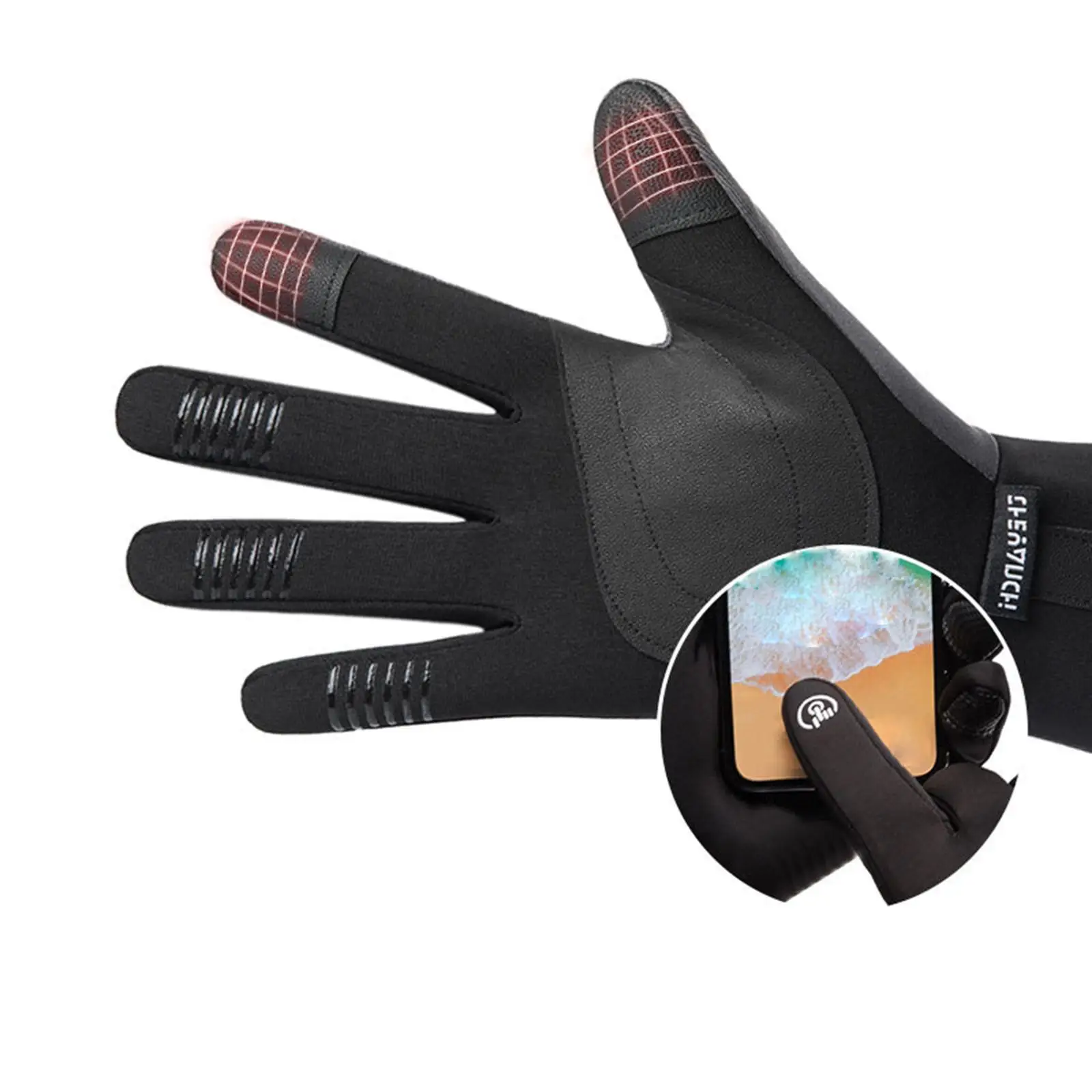 

Thermal Gloves Screen Waterproof Finger Windproof Snowboarding Winter Motorcycle Cycling