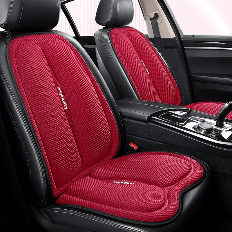 1pc Car Seat Cushion Premium Soft Elastic Skin Friendly Fabric All Season Comfort Breathable Fit for Car Office Home