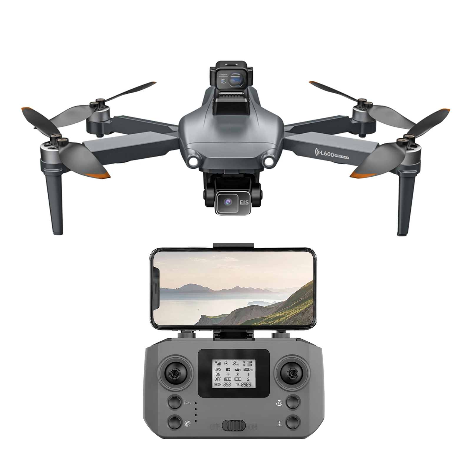 L600 Pro Max Professionele Hd Lange Afstand Luchtfotografie Borstelloze Motor Opvouwbare Mini Rc Drone Met Gps Quadcopter