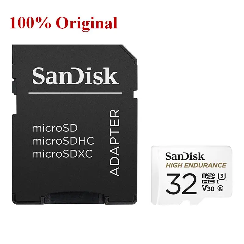 

SanDisk High Endurance Video Monitoring 32GB 64GB 128GB 256GB SD Card SDHC/SDXC Class10 100MB/s TF Card for Video Monitoring