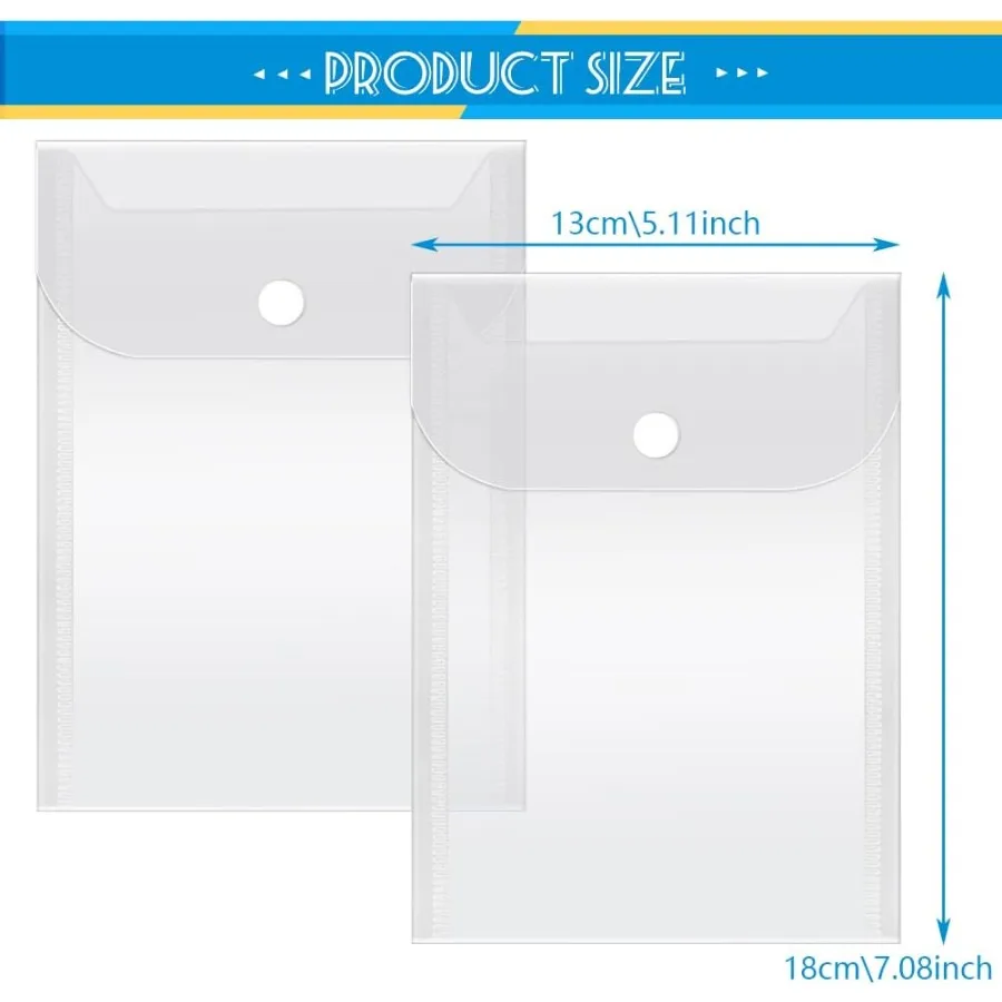 40 حزمة من جيوب تخزين الطوابع والقالب، مغلفات بلاستيكية صغيرة قابلة لإعادة الاستخدام، منظم ملصق مقاوم للماء، حامل الإيصالات، تخزين الصور