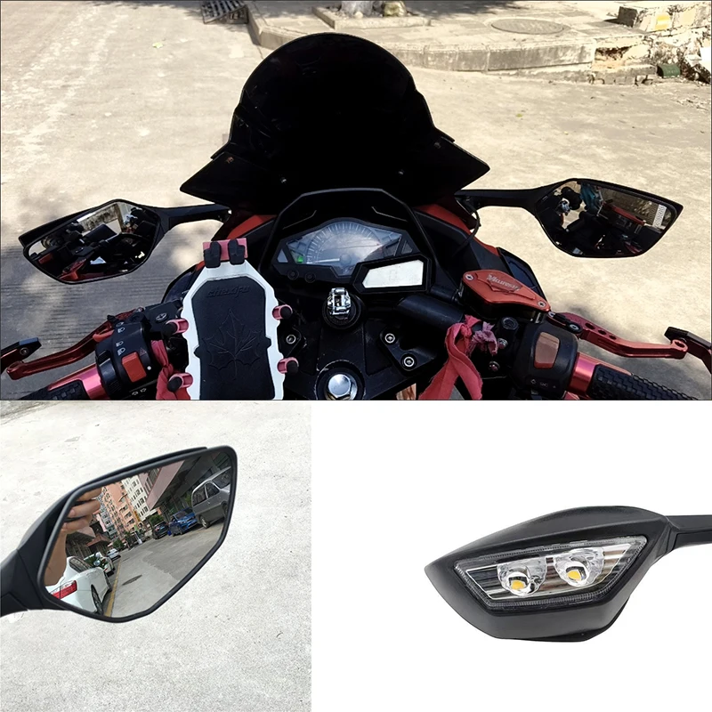 

Регулируемые боковые зеркала заднего вида для мотоцикла KAWASAKI Ninja ZX10R ZX-10R ZX 10R 2011 2012 2013 2014 2015 + светодиодный указатель поворота