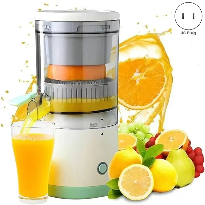

USB Rechargeable Electric Juicer- Portable Citrus Orange Lemon Squeezer With Juice Separator Kitchen Fruit Blender-A57X