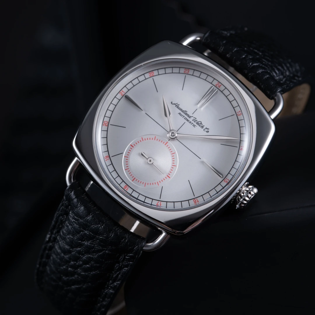 Hruodland 2025 Men\'s Mechanical Watch Seagull St1701 36mm Square Mineral Glass Stainless Steel Waterproof 10Bar Reloj Hombre