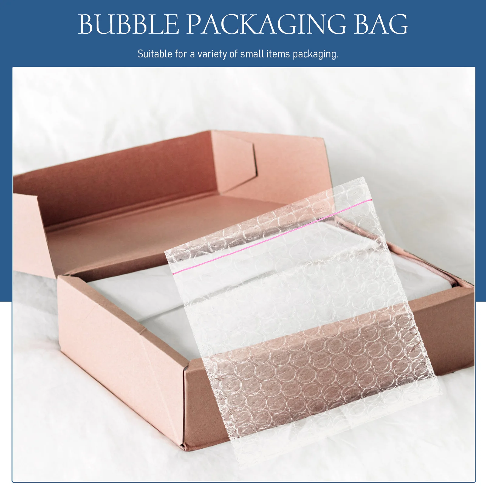 Double Layer Shockproof Self Adhesive PE Material Moving Packaging Pouches Plastic Packing Bubble Sleeve Clear Cushioning Wrap