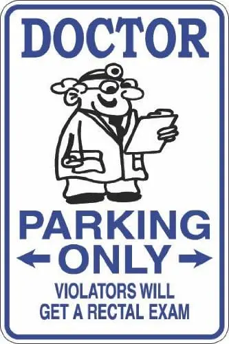 1p,StickerPirate Doctor Parking Only Rectal Exam 8