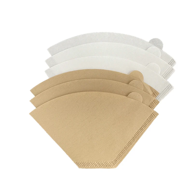 100Pcs Sector Coffee Filter PaperCoffee Filter Paper Hand Drip-drip Household American Coffee Machine Filter Paper Cup General