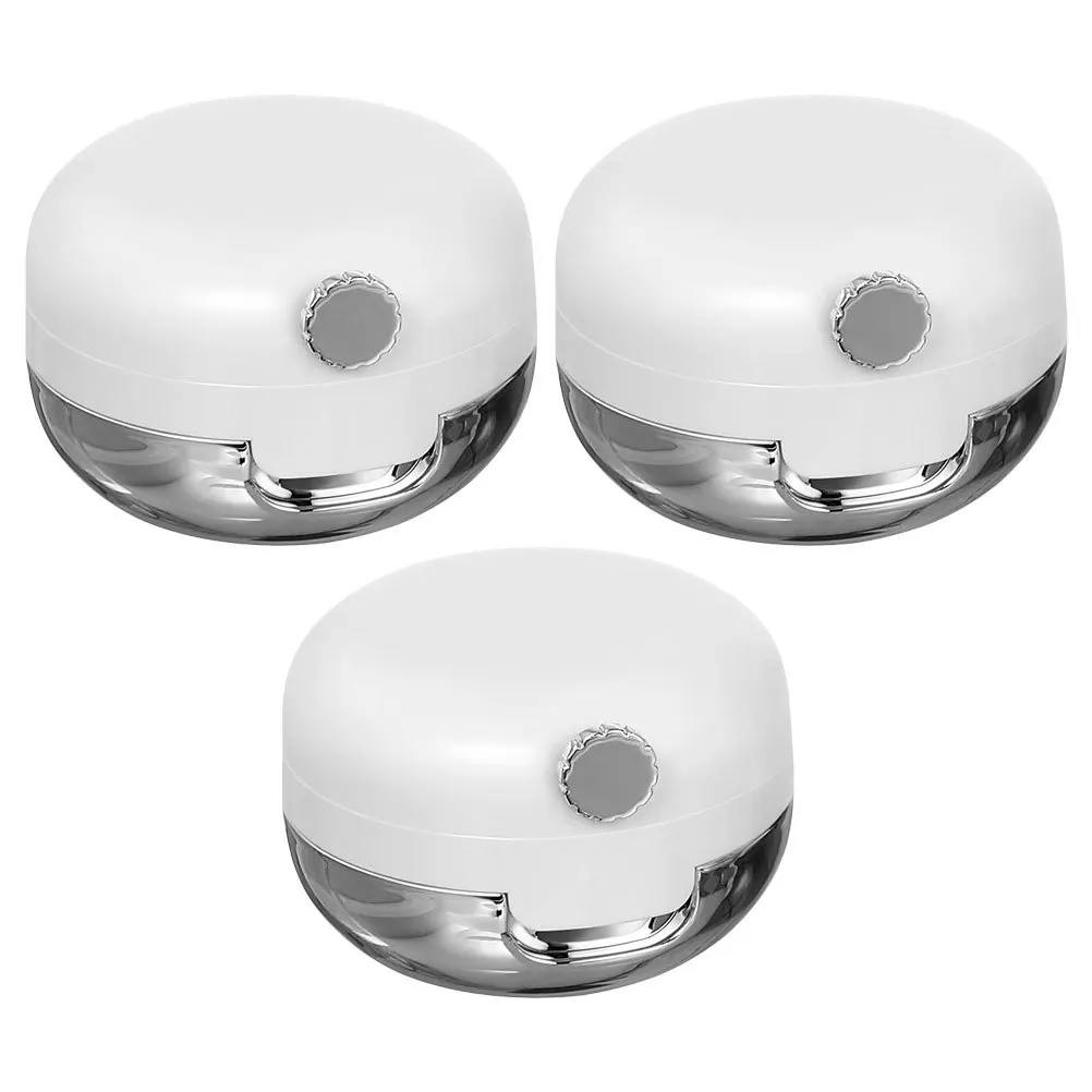 3Pcs Lip Balm Containers Mini Plastic Jars Tiny Jars with Mirror for Travel DIY Makeup Storage Lip Balm Containers