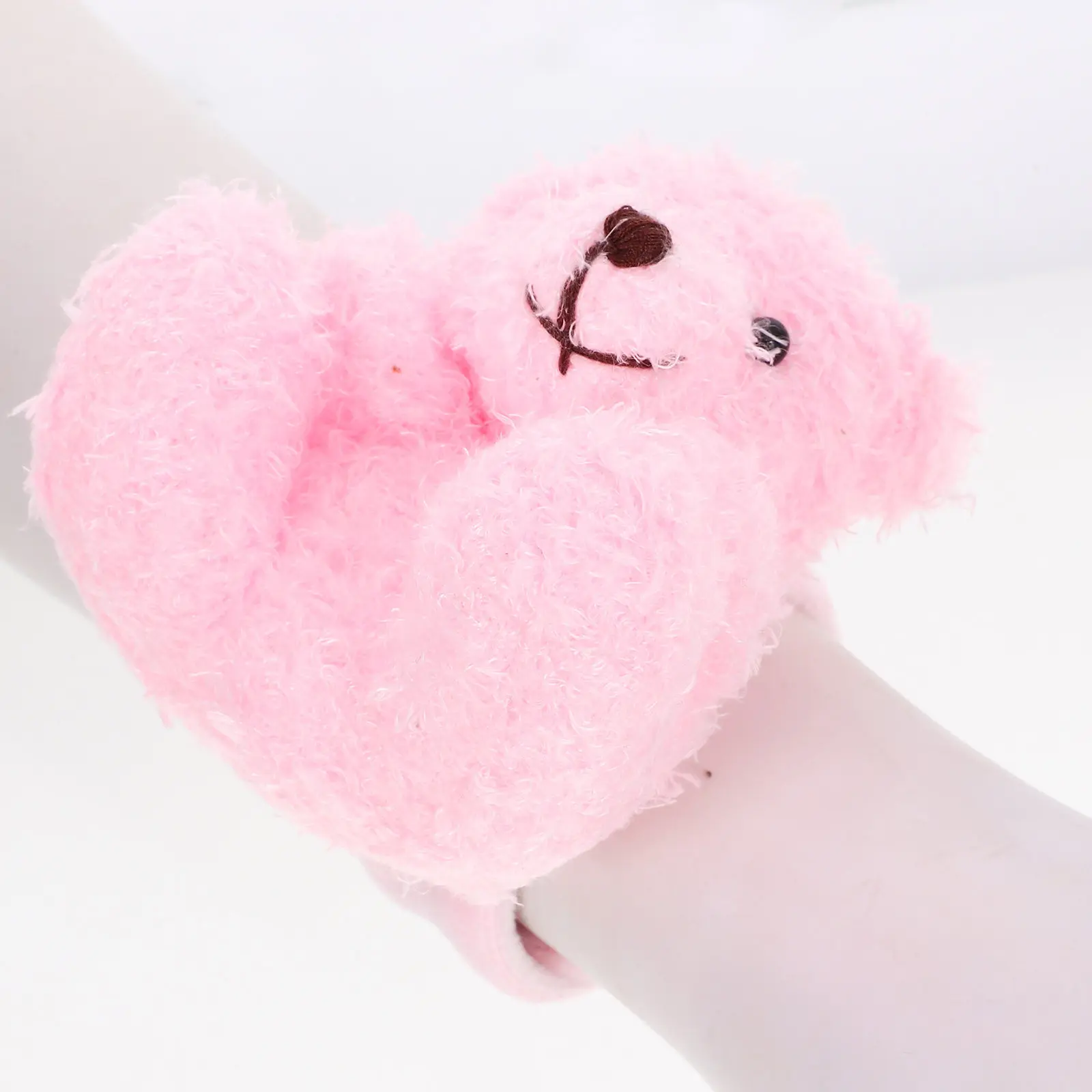 

Stuffed Animal Slap Bracelet Bear Wristband Animal Theme Party Favor Cartoon Snap Band Decorative Wristband for Birthday