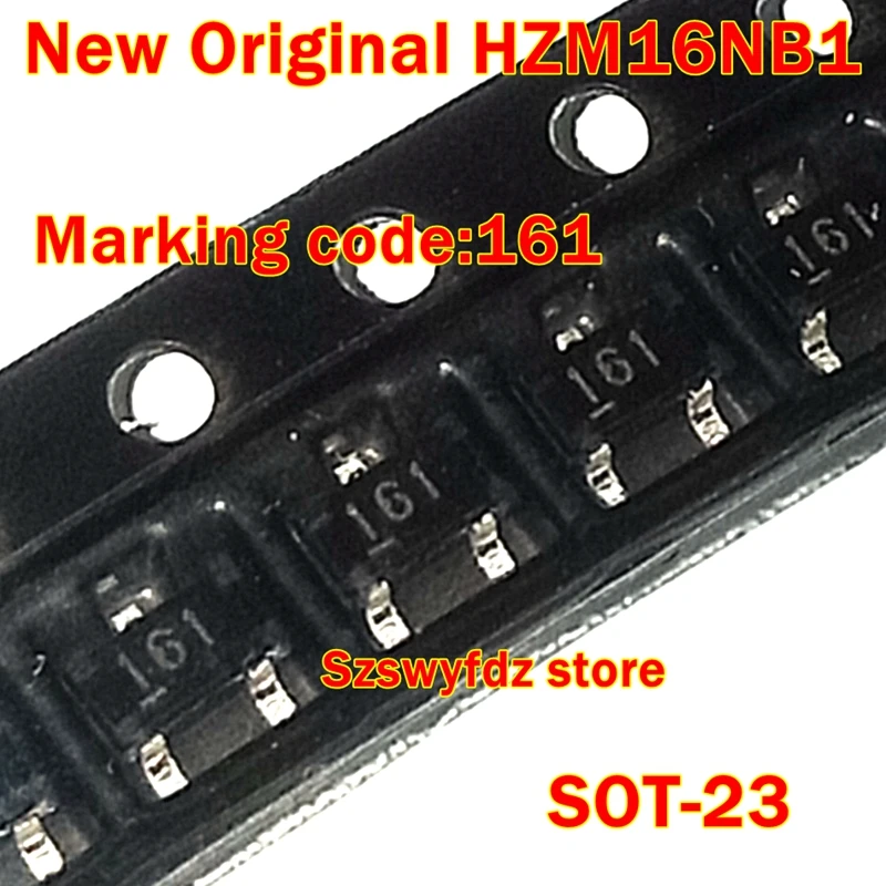 

1pcs to 100pcs New Original HZM16NB1 HZM16NB1TL HZM16NB1TL-E HZM16NB1TR-E SOT-23 Marking code:161 Zener Diode for Stabilizer