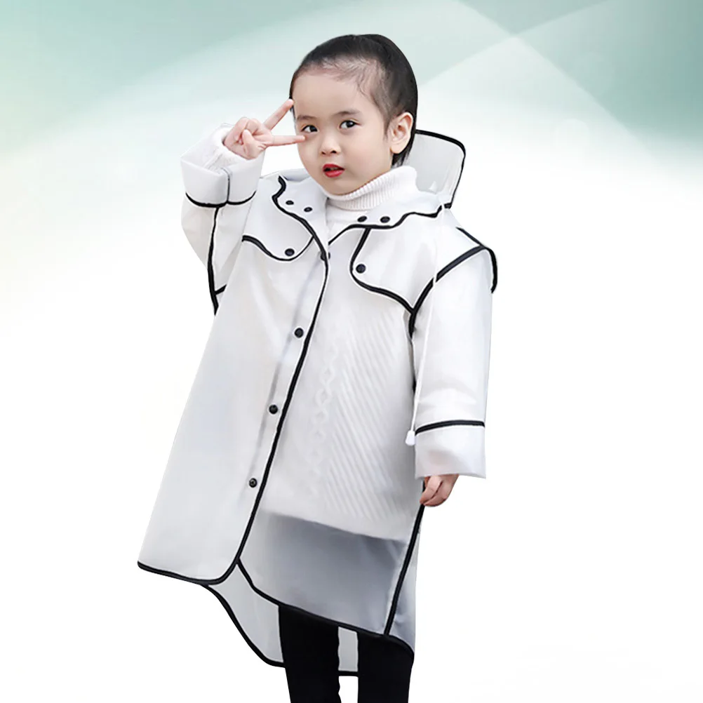 

Clear Reusable Eva Raincoat Hooded Lightweight Rain Poncho Xl Black Portable Water Resistant Outdoor Camping Rain Gear