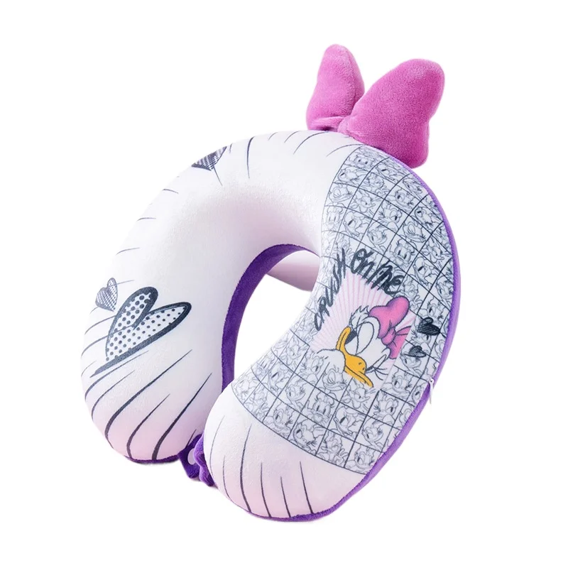 Cartoon Lotso Cheek Support Neck Pillow Travel Pillow Mickey Minnie Daisy Memory Foam Neck Support Lunch Break U-shaped Pillow