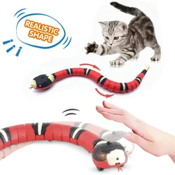 Tricky Snake Cat Toys Interactive Electric Induction Snake Toy Smart Sensing Tease Toys for Cats Game Accessories Pet Supplies