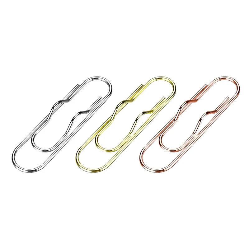 Multi-Purpose Paper Clips Paper Fix Clips Pen Holder Clips Notebook Pen Holder Book Pin For Notebook Journal Document Clips