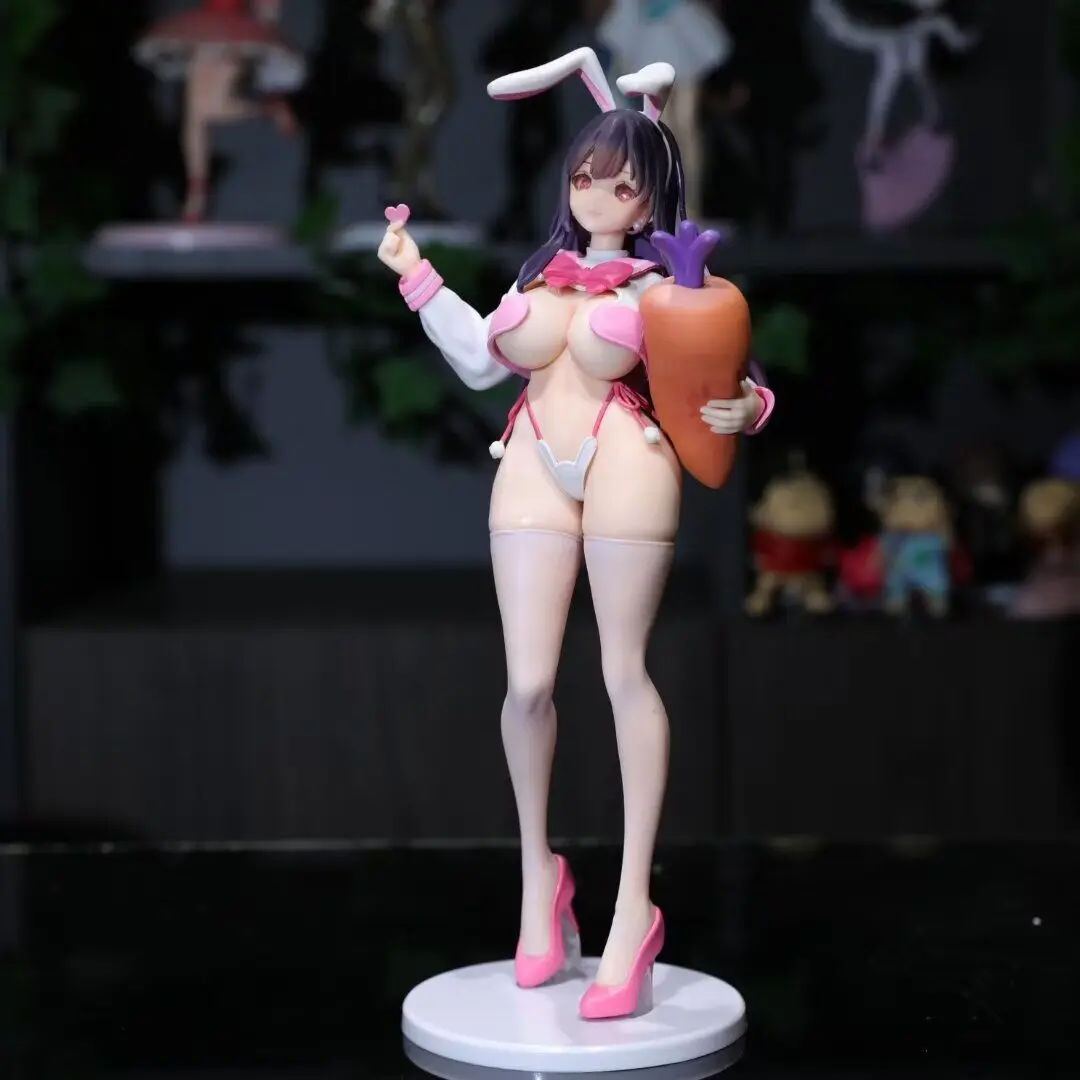 29CM JK Bunny Girl Radish Rabbit Beautiful Girl Anime Handmade Action Figures Desktop Case Decoration Ornament Gift