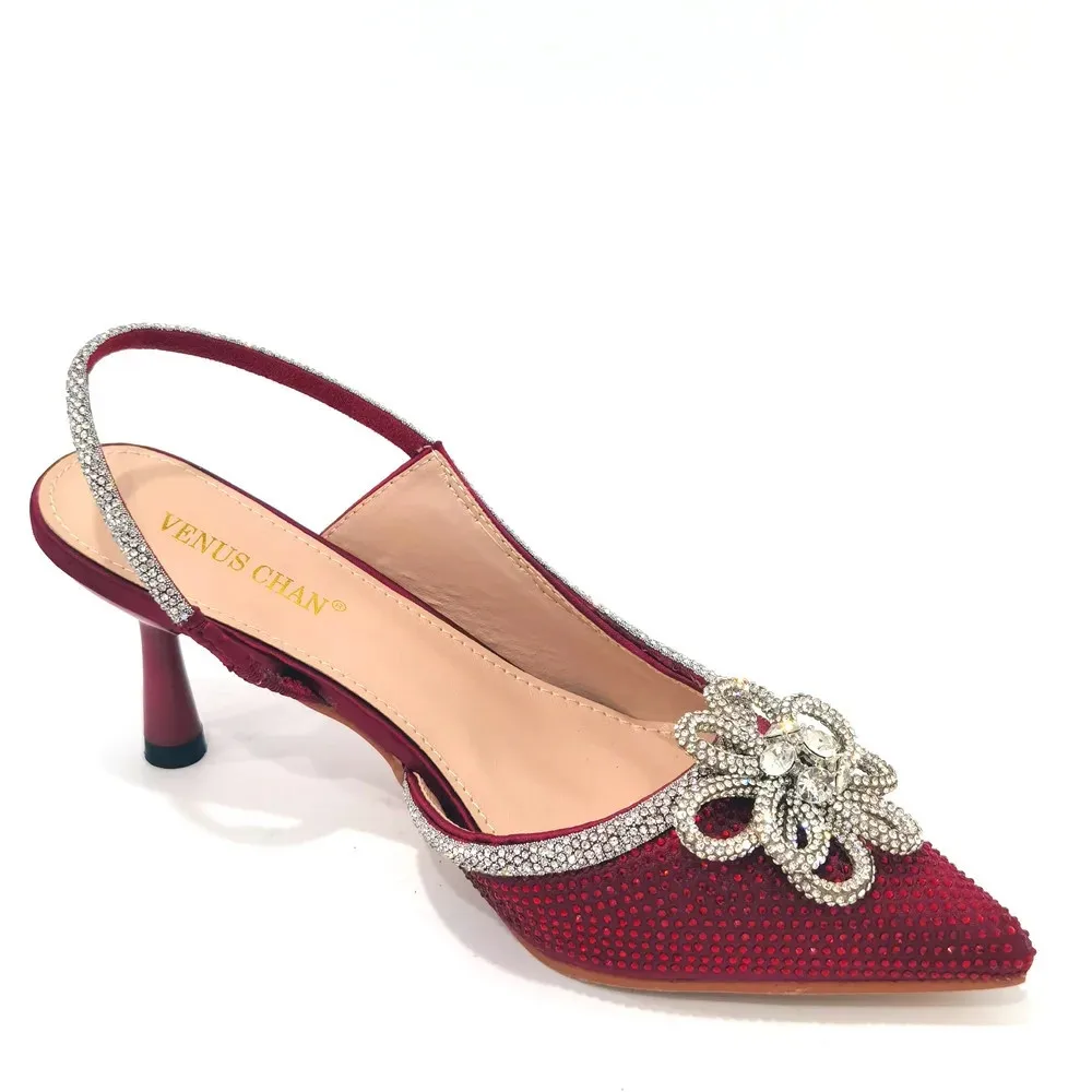 Neue spitze Damenschuhe und Sandalen, luxuriöse Designer-Sandalen mit hohen Absätzen für Hochzeiten, nigerianische Damenschuhe für Partys – Detail 13