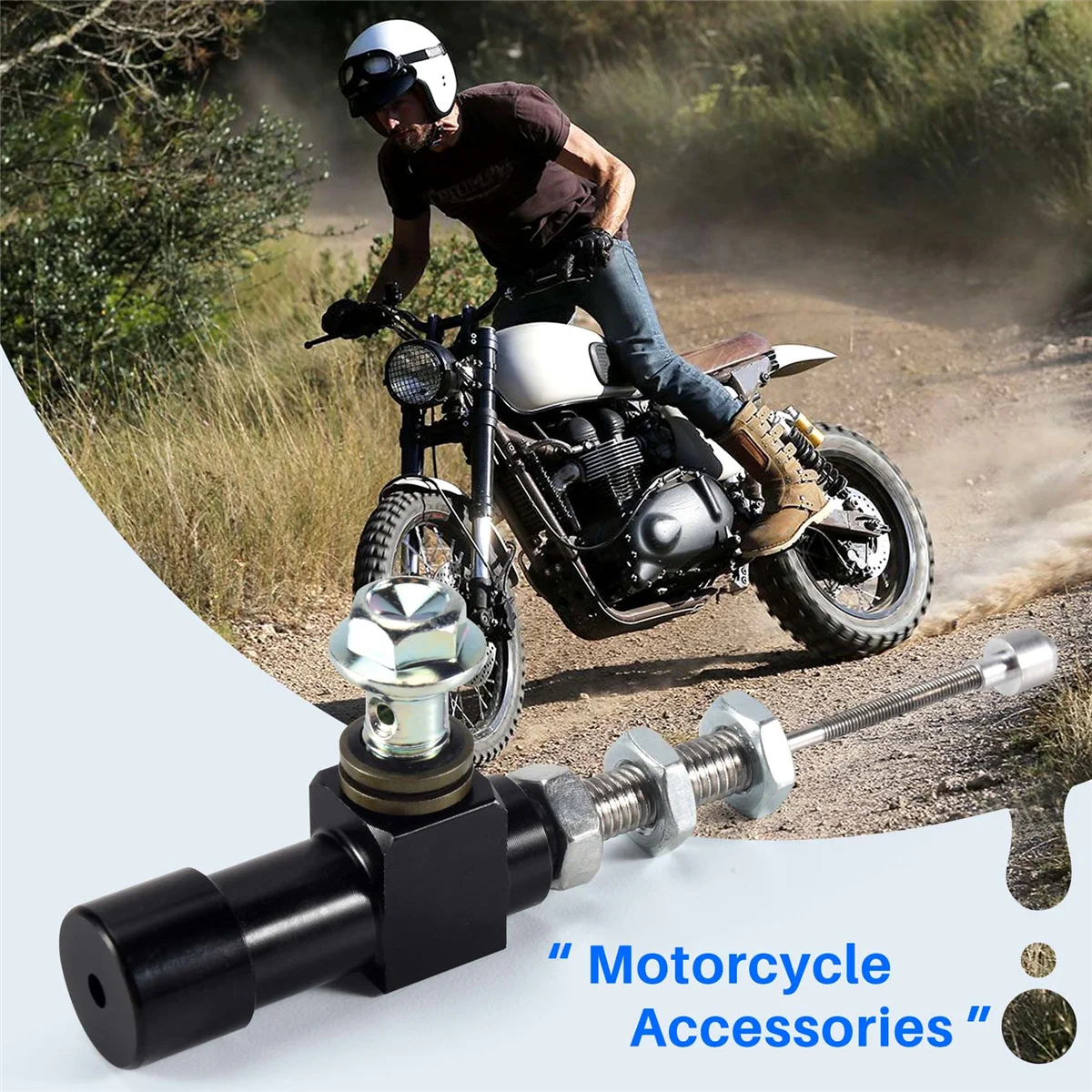 오토바이 유압 클러치 마스터 실린더 로드 브레이크 펌프, M10 x 1.25mm, 알루미늄 블랙