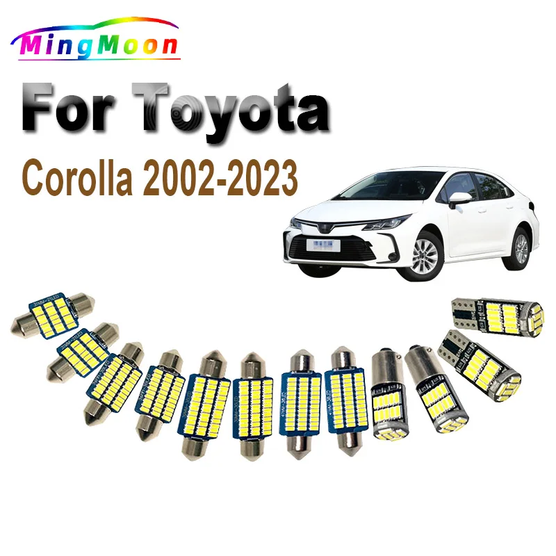 LED Bulbs For Toyota Corolla 2002- 2016 2018 2019 2020 2021 2022 2023 Interior Map Dome Reading Trunk Light Kit Accessories