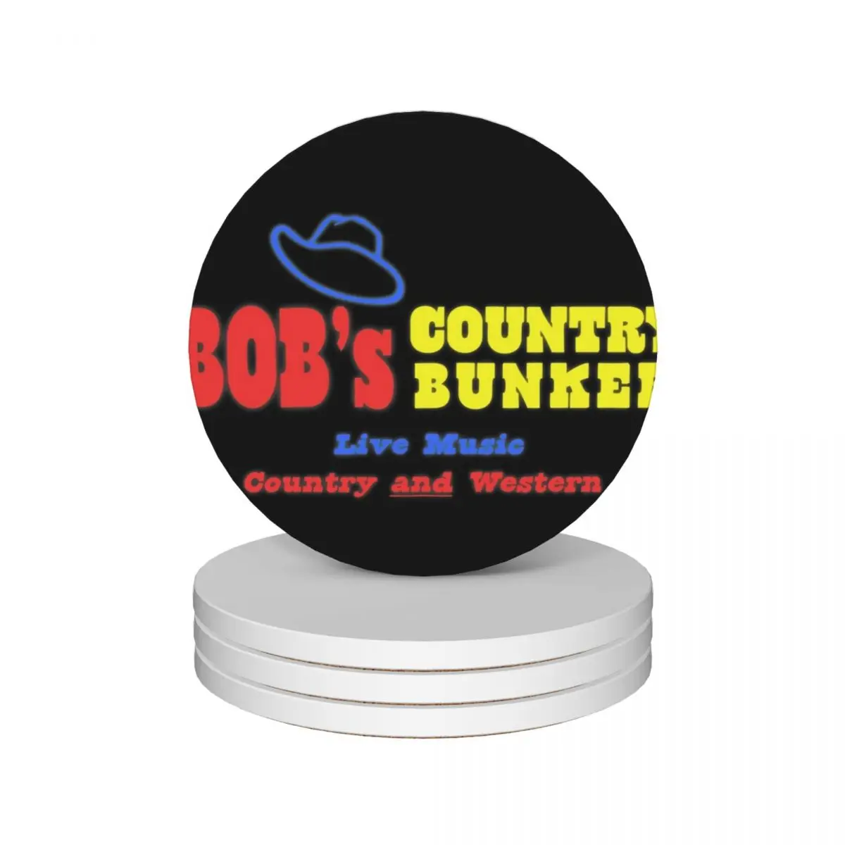 

Bobs Country Bunker Ceramic Coasters (Set of 4) original teapot mat Coasters