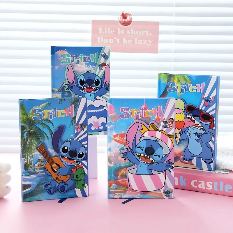 

Disney Stitch Students Cute, Simple, Creative, Portable, Storage, Coloring Pages, Magnetic Buckles, Notebooks, Notepad Gifts