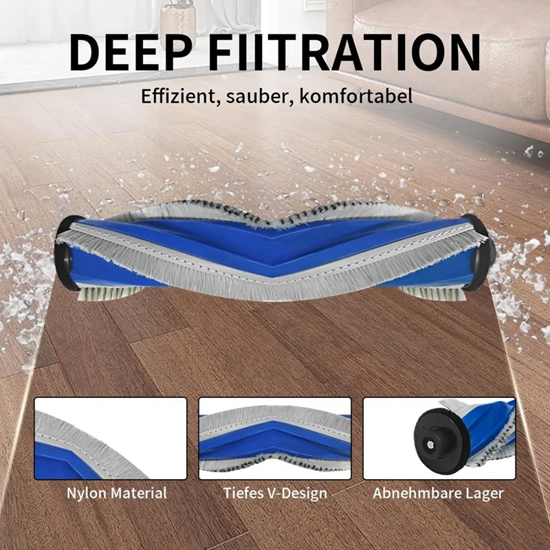 ECOVACS T30 PRO OMNI / T30S PRO / YEEDI M12 Pro+ Roboter-Staubsauger Ersatzteile Staubbeutel Hauptseitenbürste Filter Mopp-Zubehör – Detail 3