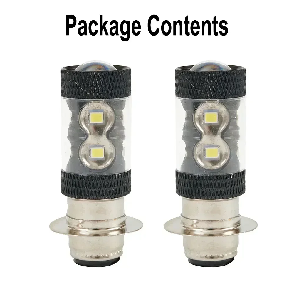 

2x Motorcycle LED Headlight 6000K White H6M Light Replacements Accessories For YFZ450R Rhino 700 Raptor YFM660