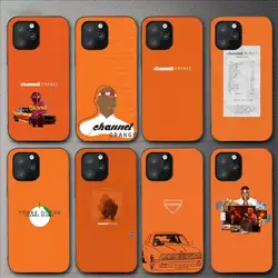 F-Frank Channel Orange Ocean Phone Case For iPhone 11 12 Mini 13 14 Pro XS Max X 8 7 6s Plus 5 SE XR Shell