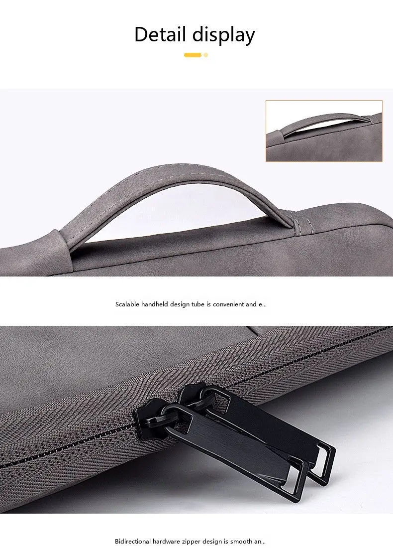 Laptop-Hülle aus Schafsleder 13,3 Zoll Schutzhülle für MacBook Pro Air – Detail 14