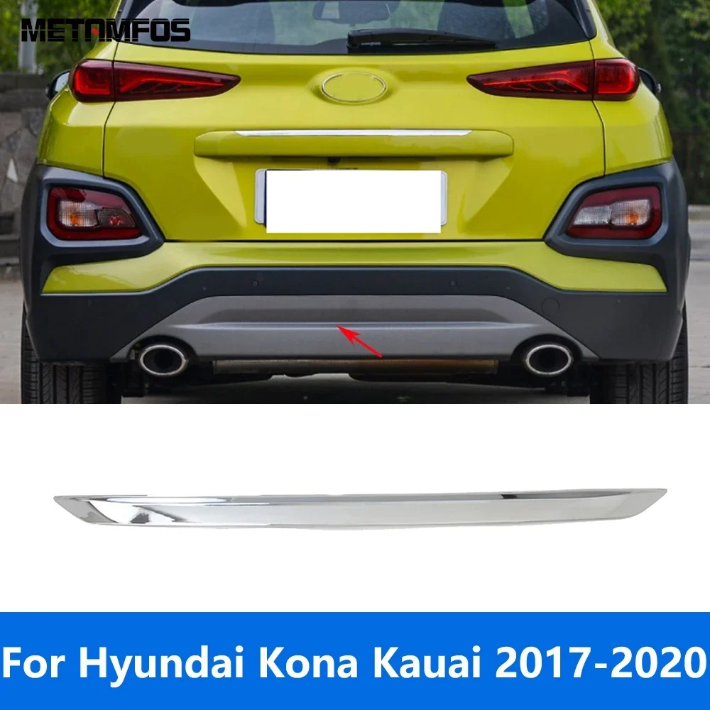 

Для Hyundai Kona Kauai 2017 2018 2019 2020 хромированный задний бампер, накладка на губу, комплект кузова, диффузор, сплиттер, защита, автомобильные аксессуары