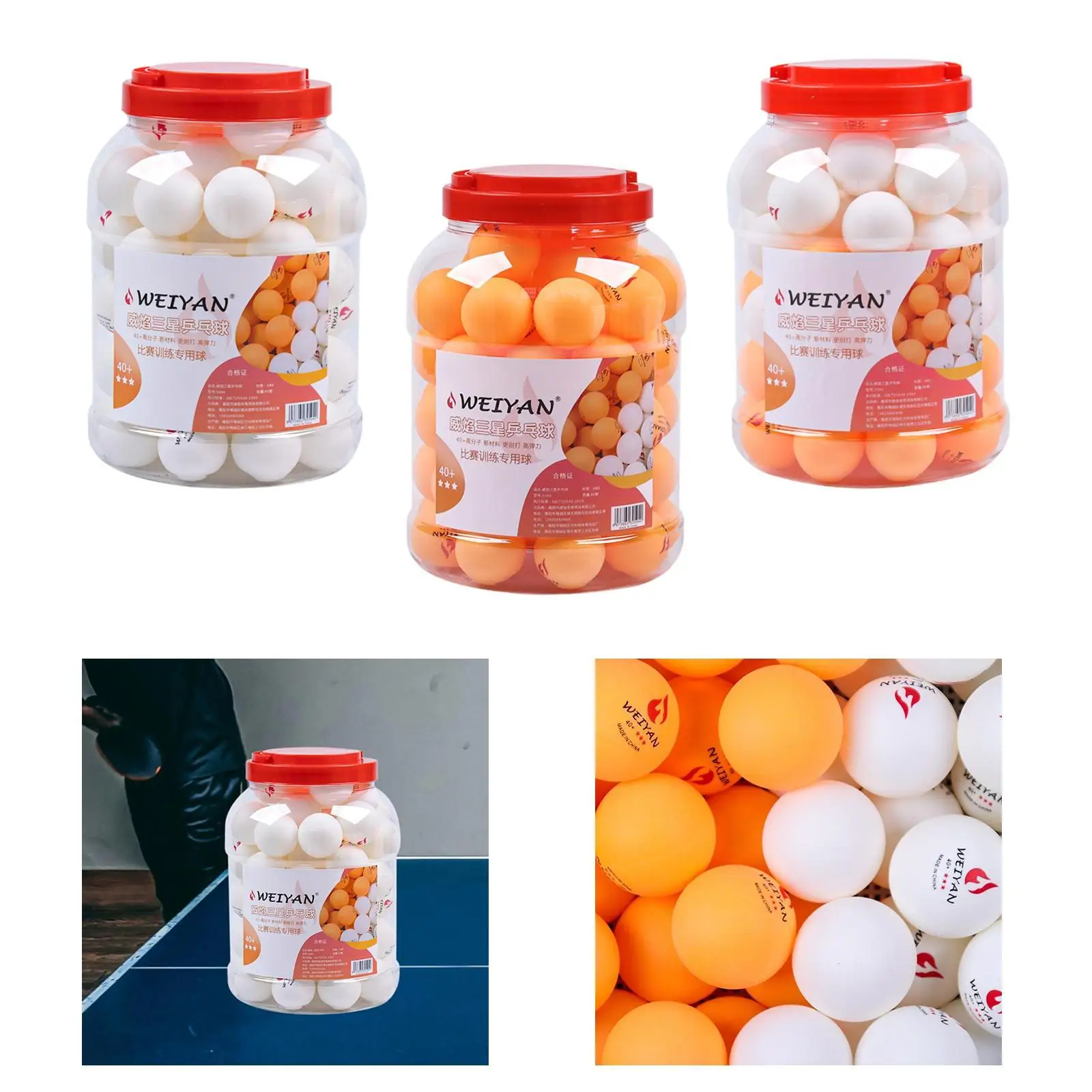 

Мячи для настольного тенниса, 3-звездочные прочные тренировочные мячи из АБС-пластика для пинг-понга для профессиональных тренировок и соревнований