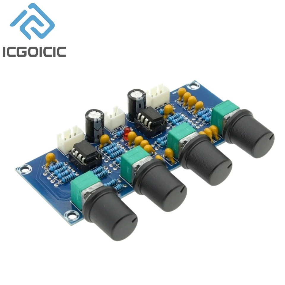 Tone Board Preamp Pre-amp With Treble Bass Volume Adjustment Pre-amplifier Tone Controller For Amplifier Board XH-A901 NE5532 