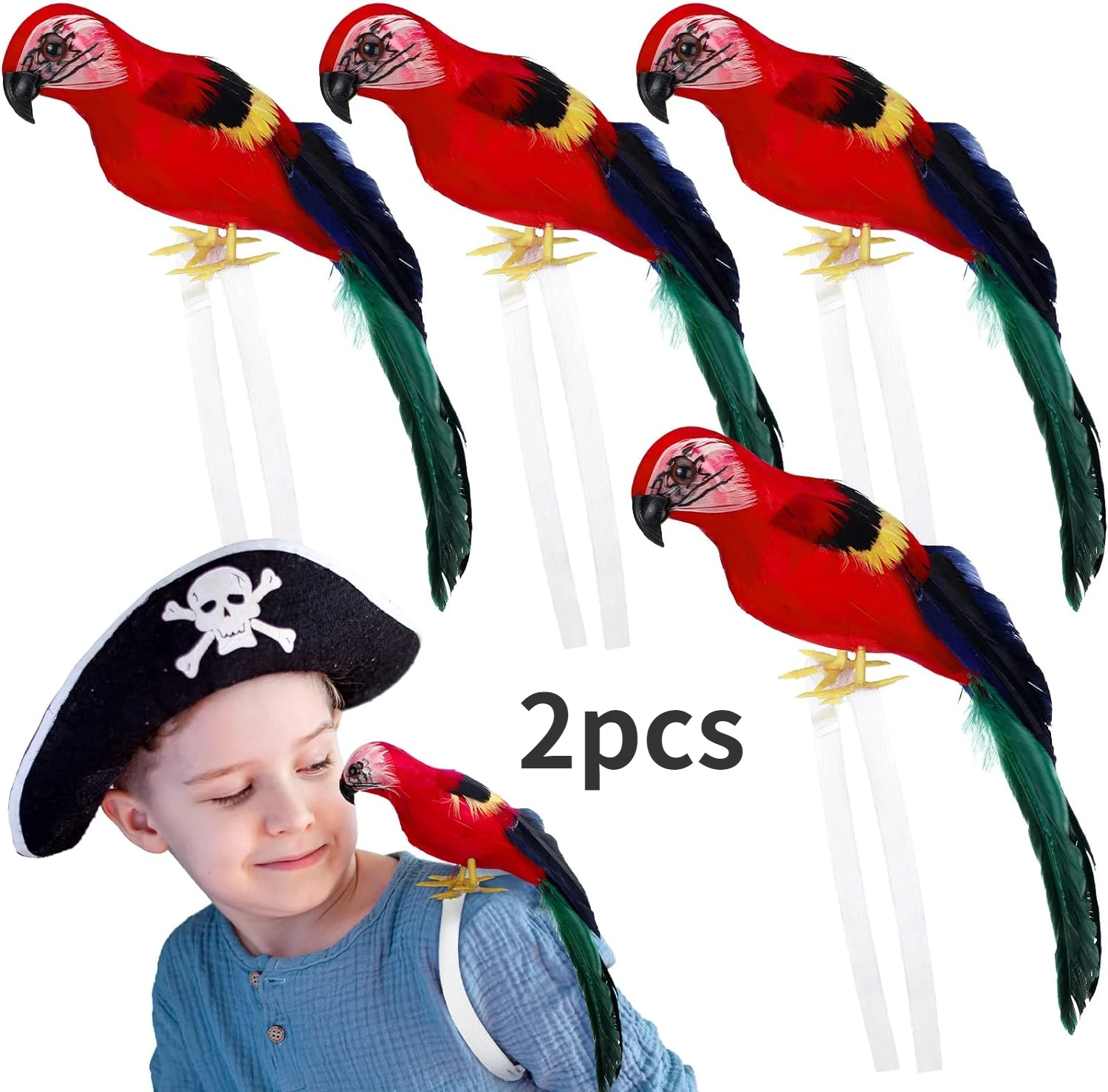 Disfraz Pirata SUPVOX Accesorio De Disfraz De Loro Pirata De Felpa La Vaca Lola