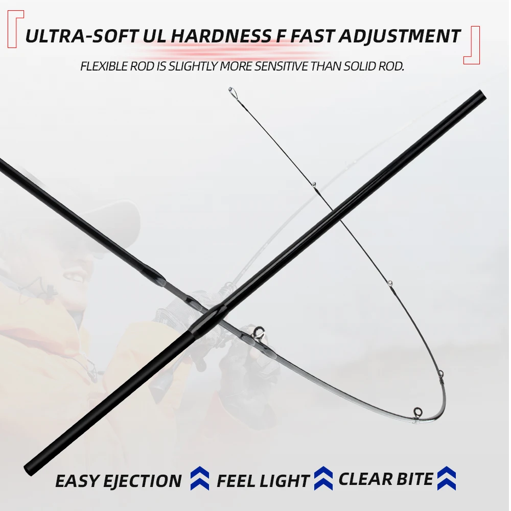 FISHINGFANS ORCA FUJI O GUIDE RATTLE REEL SEAT TAPERED HANDLE UL ULTRALIGHT SPINNING CASTING FISHING ROD – Detail 7