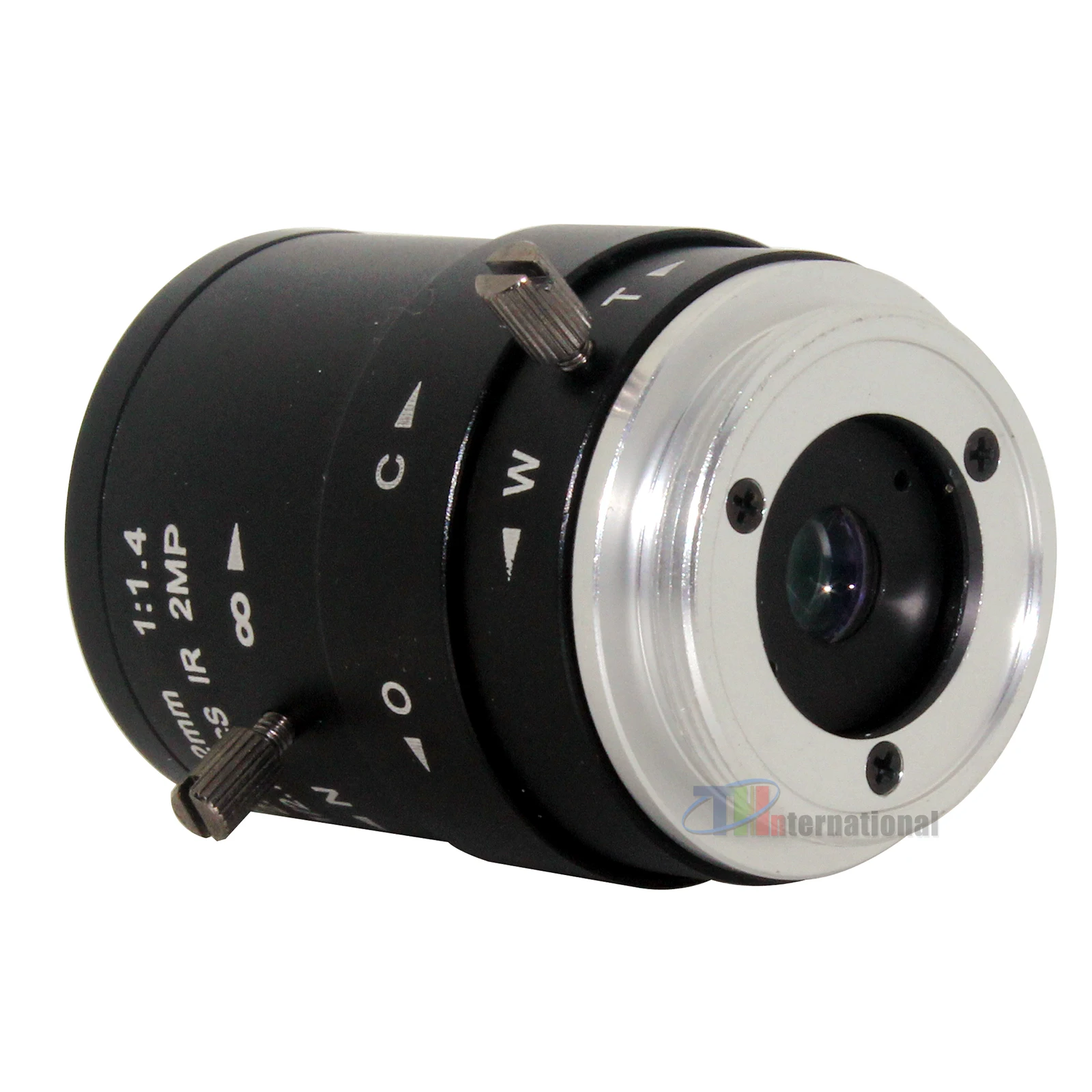 Varifocal Manual Iris Lens, Security Camera Lens, IR Função, CS-Mount FA 3.0 Megapixel, 2.8-12mm