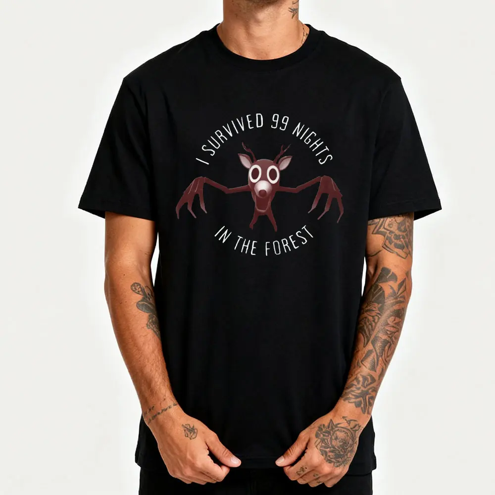 99 Nights in The Forest Youth High Quality Cotton Men Women T-Shirt Video Game Graphic T Shirts Game Enthusiasts Gift Tee Tops