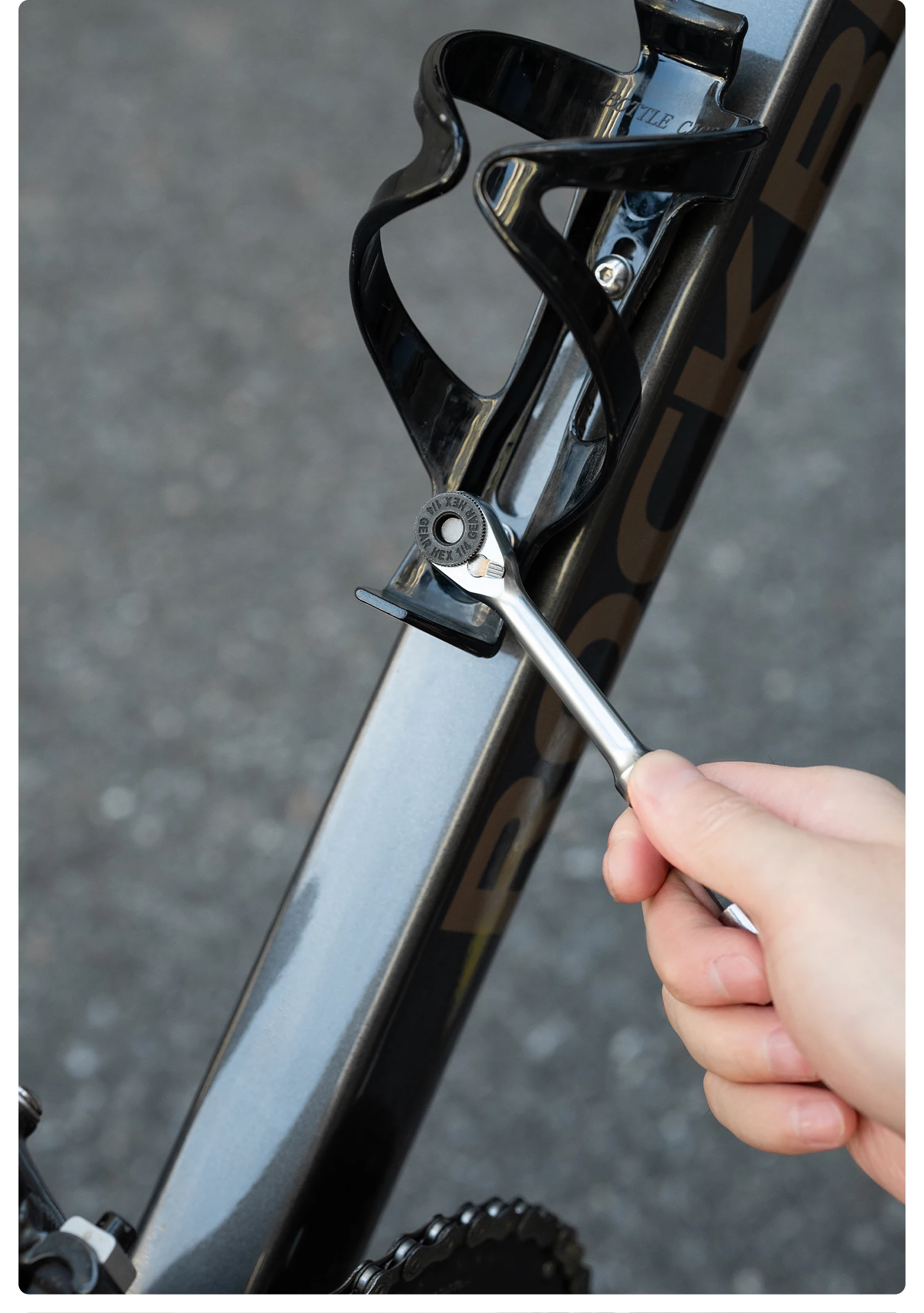ROCKBROS Fahrrad-Klappwerkzeug Tragbarer Zweiwege-Magnetischer Ratschenschlüssel Schnellverbindungsstange Multifunktionales Fahrrad-Reparaturset – Detail 15
