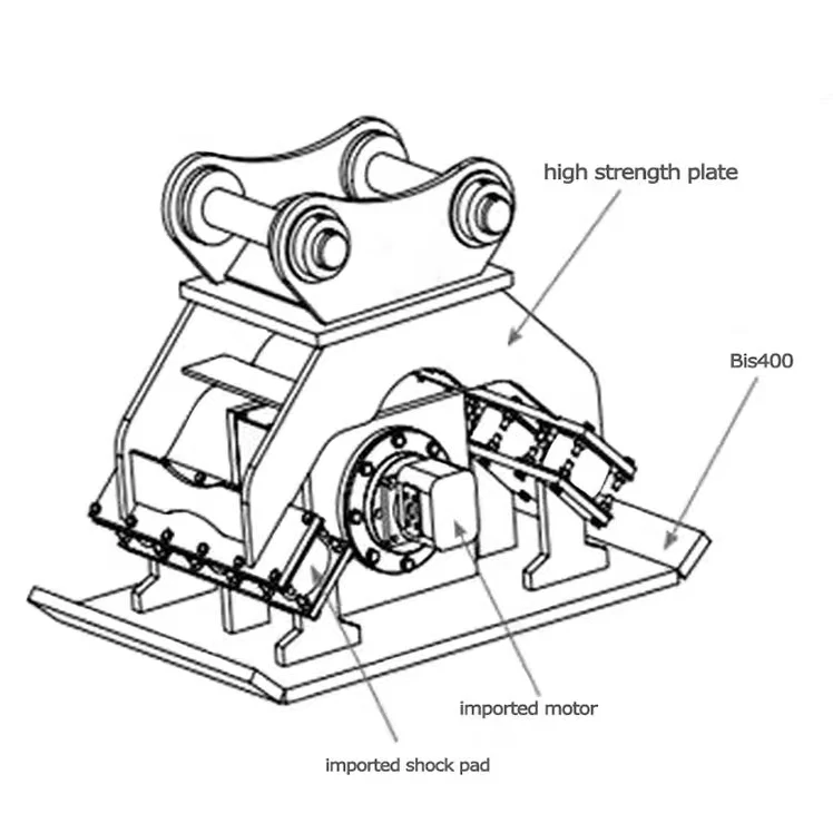 YG Hydraulic Plate Compactor Machine Vibrating Compactor Vibration Rammers Construction Machinery Parts