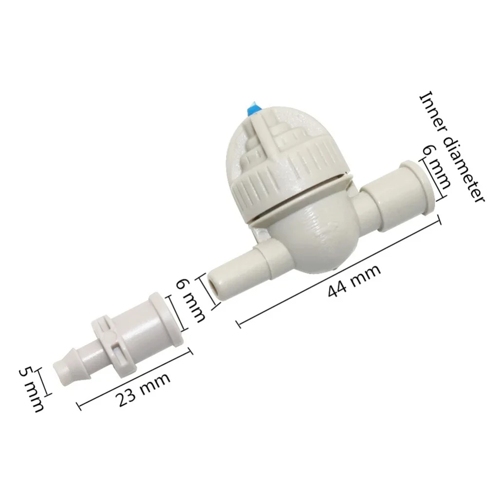 Spherical Anti-Drip Device Kit 6mm to 6mm Prevent Leaking Misting Valve 4/7mm Hose Garden Micro-Irrigation Nozzle Joint 10 sets