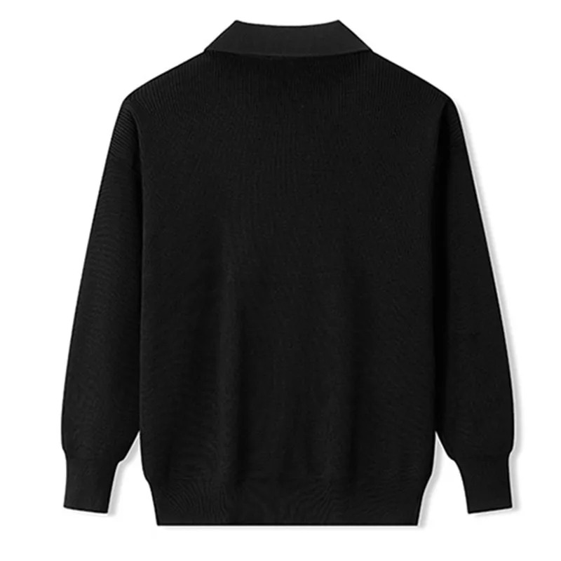 Suéter cuello vuelto para hombre punto holgado con media cremallera - imagen 3