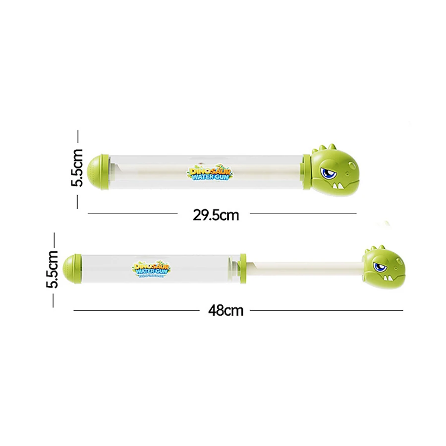 어린이 공룡 불꽃놀이 물총 1개, 풀아웃 물총, 물 싸움, 여름 해변 회전 불꽃놀이, 물 펌핑 공룡 불꽃놀이 물총, 다양한 색상 옵션, 공룡 모양 손잡이, 소년 소녀 물 장난감에 적합, 여름의 다양한 휴일 선물에 적합